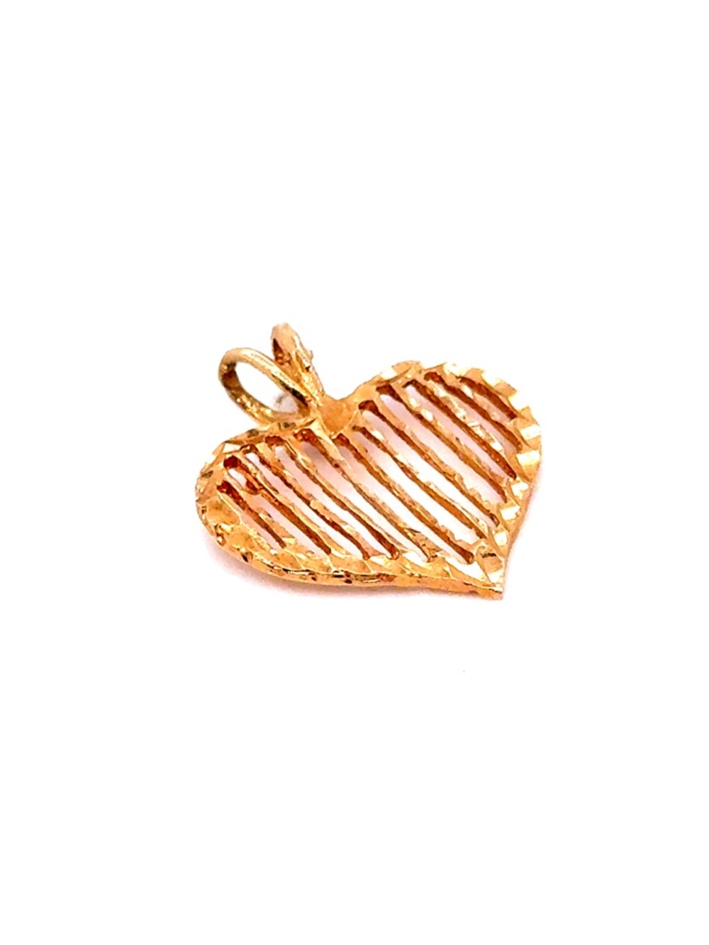 14K Gold Heart Pendant
